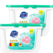 超能 洗衣凝珠 100颗 防串色 浓缩 酵素 香水味 花香型 洗衣球