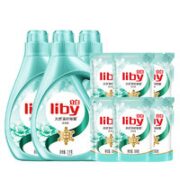 Liby 立白 天然茶籽除菌洗衣液 共18斤 2kg*3瓶+500g*6袋 山茶幽香