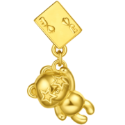 PLUS会员：CHOW TAI FOOK 周大福 PHANTACI 卡牌熊 定价足金吊坠黄金转运珠 R31503