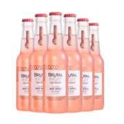 馥野 百威低度酒预调酒果酿起泡酒微醺果酒苹果味6瓶装275ml/