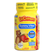 【恒温冷链】丽贵小熊糖lilcritters美国进口宝宝儿童复合维生素叶黄素营养软糖70粒