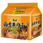 京东百亿补贴：康师傅 方便面 经典卤香牛肉 五连包 85g*5包