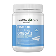 healthycare深海鱼油软胶囊 富含DHA 中老年补脑健脑 澳洲原装进口1000mg*400粒