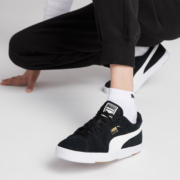 彪马（PUMA）官方鞋子男子休闲鞋板鞋复古经典拼色潮流运动休闲鞋SUEDE 356414 黑色-白色03 42