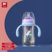 FNBYBY 菲尼贝贝 1-3岁大宝宝防胀气PPSU奶瓶 防摔婴儿带手柄吸管奶瓶 PPSU奶瓶紫(240ml)