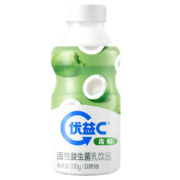 plus会员、限地区：蒙牛优益C青椰活菌益生菌乳饮330g单瓶装*24件（买4赠4）