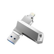 移速（MOVE SPEED）64GB Lightning/USB3.0双接口 苹果U盘 酷客系列 官方MFI认证u盘 手机电脑通用加密优盘