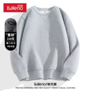 班尼路 重磅纯色圆领卫衣 320g