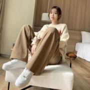 拍三条49.9元 秋冬款灯芯绒阔腿裤