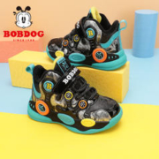 BoBDoG 巴布豆 童鞋儿童鞋子冬款2021新款棉鞋男孩篮球运动鞋男童加绒鞋y