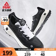 PEAK 匹克 轻弹70S休闲鞋女鞋网面轻便缓震耐磨运动鞋 黑色