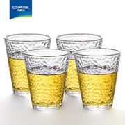 LOVWISH 乐唯诗 锤纹玻璃杯 220ML*4