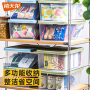 PLUS会员！Citylong 禧天龙 多彩透明塑料收纳盒3个装（357*260*154mm）