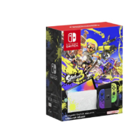 京东百亿补贴：Nintendo 任天堂 Switch OLED 游戏主机 喷射战士3限定 紫黄色