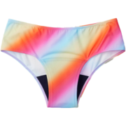 维多利亚的秘密（Victoria's Secret）维密 PINK 防漏透气低腰舒适无痕经期半包臀内裤 5KFA彩虹色 11200735 S