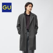 GU 极优 男士麦尔登呢切斯特大衣外套 347542