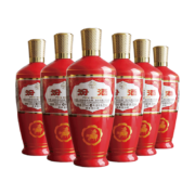 plus会员、有券的上：汾酒 杏花村 炙热红 出口型 53%vol 清香型白酒 500ml*6瓶 整箱装