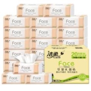 洁柔抽纸纸巾粉Face3层24包*4件