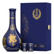 Plus会员、有券的上：郎酒 青花郎单瓶礼盒 53度酱香型高度白酒500ml白酒礼盒 +赠青花郎小酒100ml*1