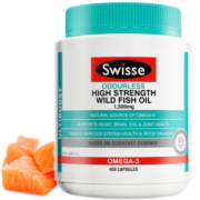 Swisse斯维诗 无腥高浓度深海鱼油胶囊1500mg 400粒/瓶 omega3 含DHA EPA 呵护心眼脑成人中老年 澳洲进口