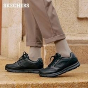 再降价、京东百亿补贴：SKECHERS 斯凯奇 男士休闲商务皮鞋 77156