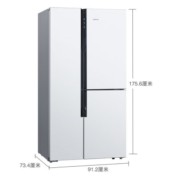 西门子（SIEMENS）569升T型门家用大容量冰箱零度保鲜母乳分储独立三循环KA96FA12TI 白色