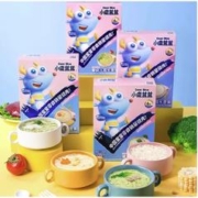 小鹿蓝蓝 婴儿成长面条 麦香味 3盒+猪肝菠菜味 3盒
