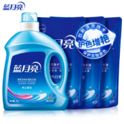 20点开始、限5000套：蓝月亮洗衣液12斤套装：亮白增艳薰衣草3kg瓶+1kg袋*3