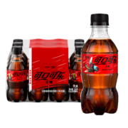 可口可乐（Coca-Cola）英雄联盟联名罐 汽水碳酸饮料300ML瓶零度无糖/含糖可选 零度可乐300ML*12瓶