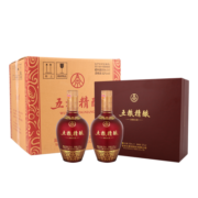 五粮液股份 五粮精酿 中国红 浓香型白酒 52度 500ml*2瓶*3盒 送礼宴饮