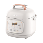 美的（Midea）一人食迷你电压力锅1.8L开盖火锅家用智能不粘内胆煲汤杂粮饭宝宝粥MY-E220高压锅电饭煲(1-3人)