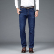 PLUS会员：JEANSWEST 真维斯 男士直筒牛仔裤 ED-31-181128