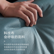 慕思（de RUCCI）沙发 慕思旗下沙发品牌艾慕 简约布艺家具科技布沙发客厅 浅蓝色-066高脚沙发 三人位