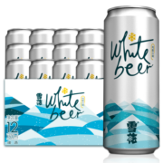 雪花啤酒（Snowbeer）纯酿白啤  500ml*12听 整箱装