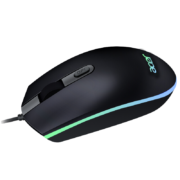 宏碁acer 暗影骑士 有线鼠标 黑色 Y910