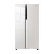美的（Midea）9分钟急速净味冰箱543升家用双开门对开门超大容量一级能效双变频超薄可嵌入智能白色电冰箱 BCD-543WKPZM(E)