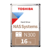 东芝(TOSHIBA)16TB  NAS网络存储机械硬盘 512MB 7200RPM SATA接口 N300系列(HDWG31G)