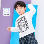 巴拉巴拉 男童长袖t恤儿童春秋卡通条纹潮