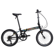 大行（DAHON） p8折叠自行车成人20英寸8速男女式折叠车旅行运动单车经典P8 KBC083 消光黑(X7高配版)