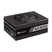 美商海盗船 (USCORSAIR) AX1600i 1600W 电脑电源 全模数字/钛金认证/94%效率/氮化镓晶体管PcIe 5.0支持4090