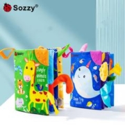 膨胀 sozzy宝宝安抚牙胶尾巴布书