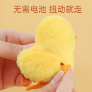 婴儿0-1岁上链发条弹射网红儿童玩具仿真动物跳跳小黄鸭鸡仔宝宝