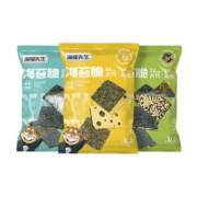 需抢券:海狸先生 海苔夹心脆即食紫菜0添加 经典芝麻味3袋