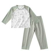 欧孕（OUYUN）儿童睡衣男女童春夏薄款纯棉家居服套装长袖裤空调服 海岛企鹅【长袖】 150码
