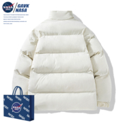 NASA GAVK2023秋冬季新款百搭潮牌男女同款运动纯色加厚棉袄男