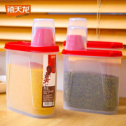 Citylong 禧天龙 杂粮罐塑料密封储物收纳盒（带量杯）1.7L*2个