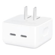 Apple 35W 双USB-C端口 小型电源适配器 双口充电器 充电插头 适用于iPhone/Mac/iPad/AirPods部分型号