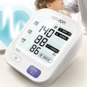 京东百亿补贴：OMRON 欧姆龙 上臂式智能加压大屏血压测量仪 U720 大屏背光U722J+电池+电源适配器+收纳袋