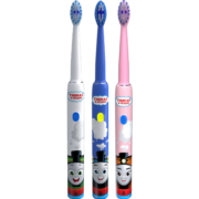 托马斯 & 朋友（THOMAS & FRIENDS）幼儿童电动牙刷3-6--8-12岁男女学生充电式声波软毛牙刷 茫雪白牙刷*1【2支刷头】