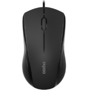 PLUS会员：RAPOO 雷柏 N1200 有线鼠标 1000DPI 黑色